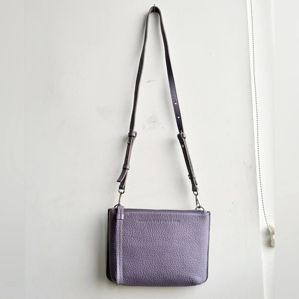 MISHKA Leather Purse Sobre Sigrid Crossbody Clutch Wristlet bag